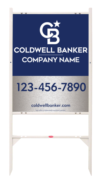 Angle Iron Frame And Office Sign Panel Unit, 30"H X 24"W, Brushed Aluminum Composite