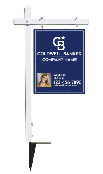 Sign Post And Reflective Agent Photo Sign Panel Unit, 30"H X 24"W, 3mm Aluminum Composite