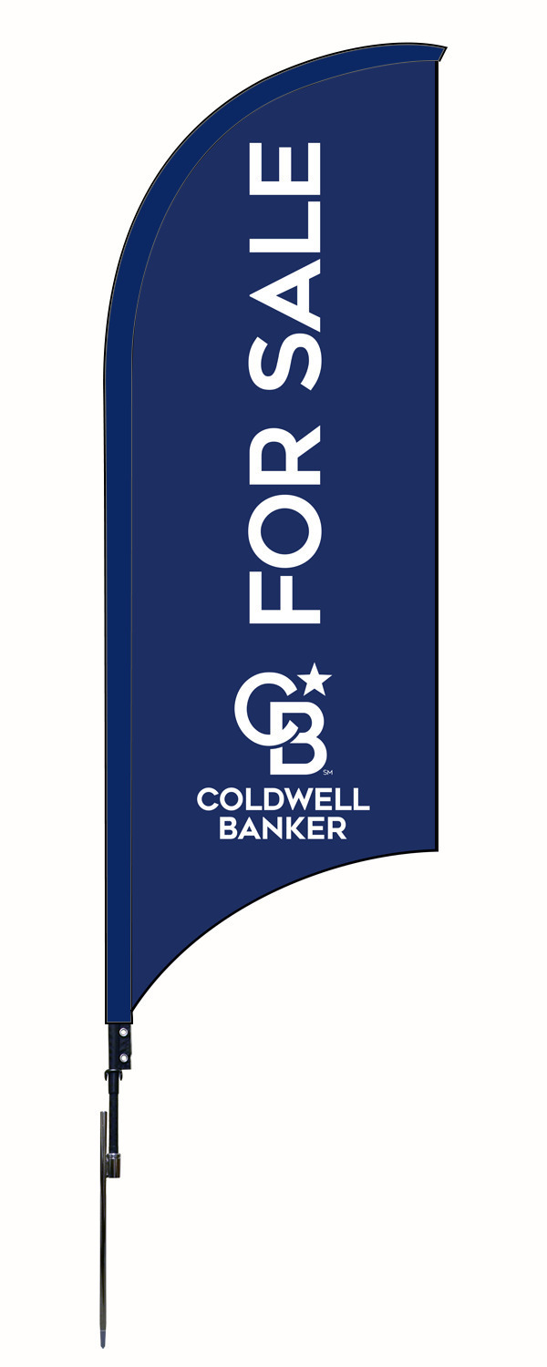 Coldwell Banker NRT Chicago Real Estate FOR SALE FEATHER FLAG AND POLE, 9-foot