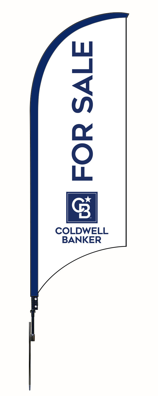 Coldwell Banker NRT Chicago Real Estate FOR SALE FEATHER FLAG AND POLE, 9-foot