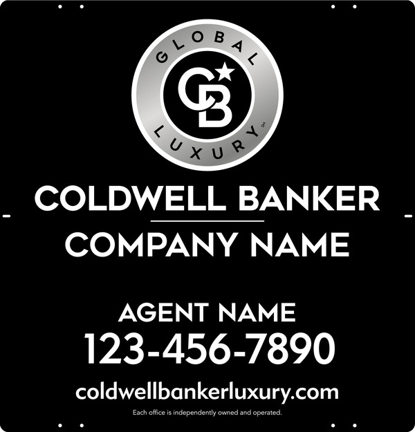 Agent Sign Panel, 25"H X 24"W, 3mm Aluminum Composite