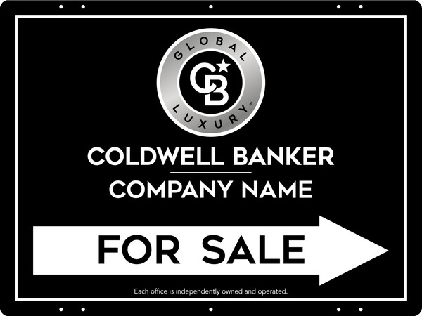 Directional Office For Sale Sign Panel, 18"H X 24"W, Steel