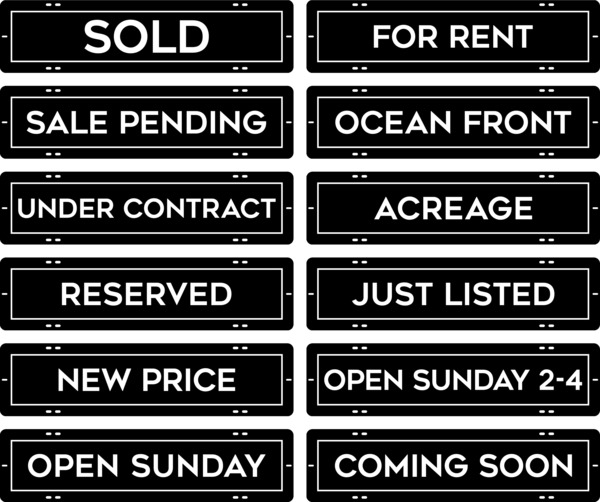 Coldwell Banker NRT Chicago Message Sign Riders, 6"h x 24"w, 3MM Aluminum Composite