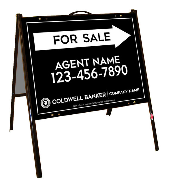 A-Frame And Agent For Sale Sign Panel Unit, 18"H X 24"W, .050 Poly