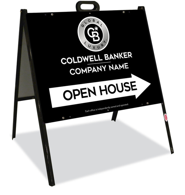 A-Frame And Office Open House Sign Panel Unit, 18"H X 24"W, Steel