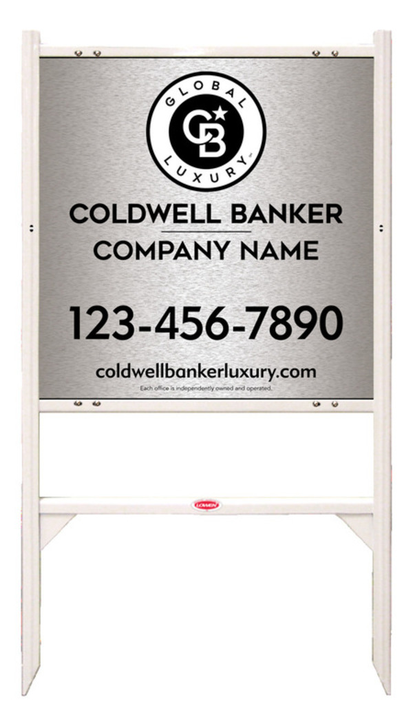 Angle Iron Frame And Office Sign Panel Unit, 24"H X 24"W, Brushed Aluminum Composite