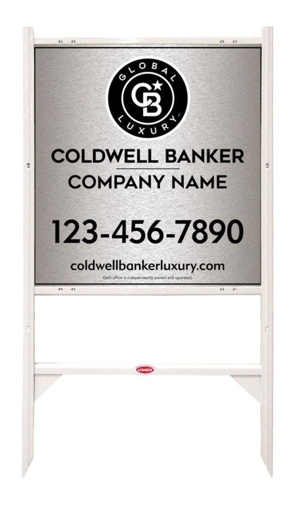 Angle Iron Frame And Office Sign Panel Unit, 25"H X 24"W, Brushed Aluminum Composite