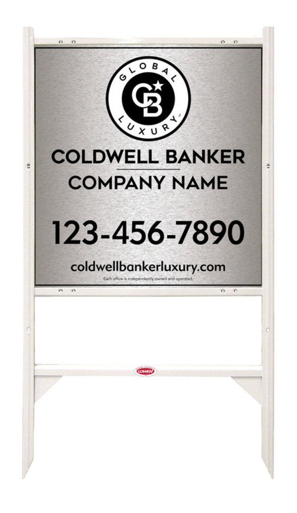 Angle Iron Frame And Office Sign Panel Unit, 25"H X 24"W, Brushed Aluminum Composite