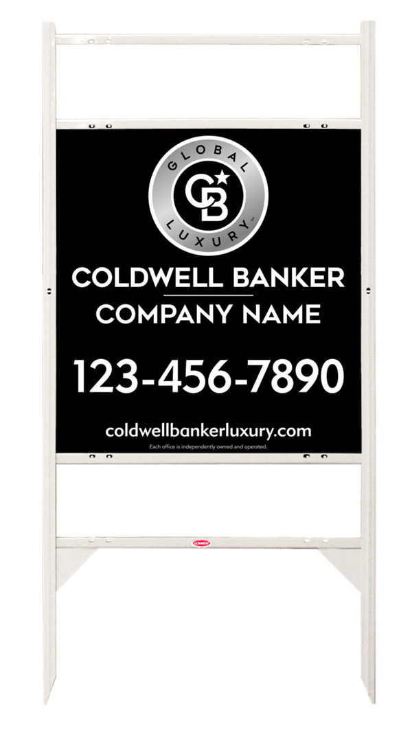Angle Iron Frame W/ 2 Rider Inserts And Office Sign Panel Unit, 25"H X 24"W, 3mm Aluminum Composite