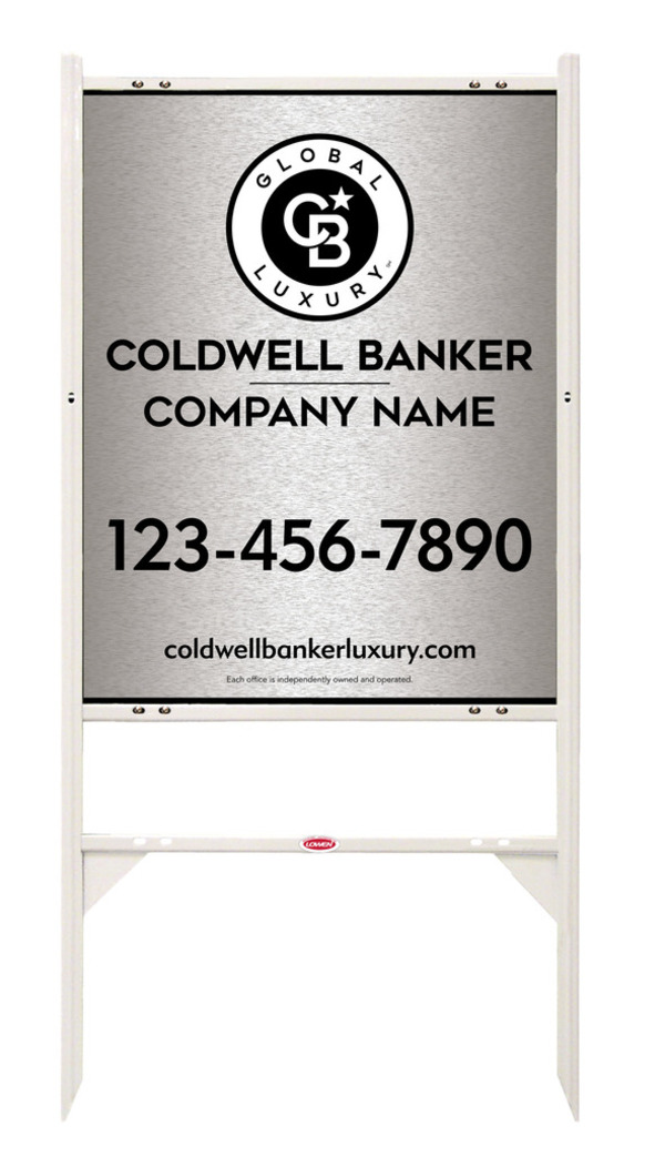 Angle Iron Frame And Office Sign Panel Unit, 30"H X 24"W, Brushed Aluminum Composite