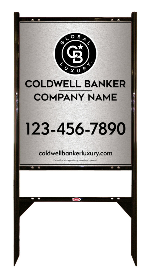 Angle Iron Frame And Office Sign Panel Unit, 30"H X 24"W, Brushed Aluminum Composite