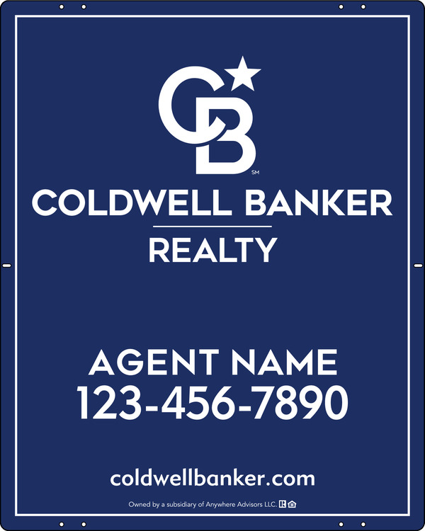 Agent Sign Panel, 30"H X 24"W, 3mm Aluminum Composite