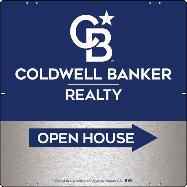 Office Open House Sign Panel, 24"H X 24"W, 3mm Brushed Aluminum Composite