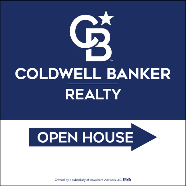 Directional Office Open House Sign Panel, 24"H X 24"W, 4mm Corrugated