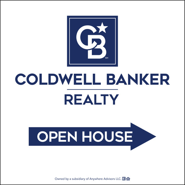 Directional Office Open House Sign Panel, 24"H X 24"W, 4mm Corrugated