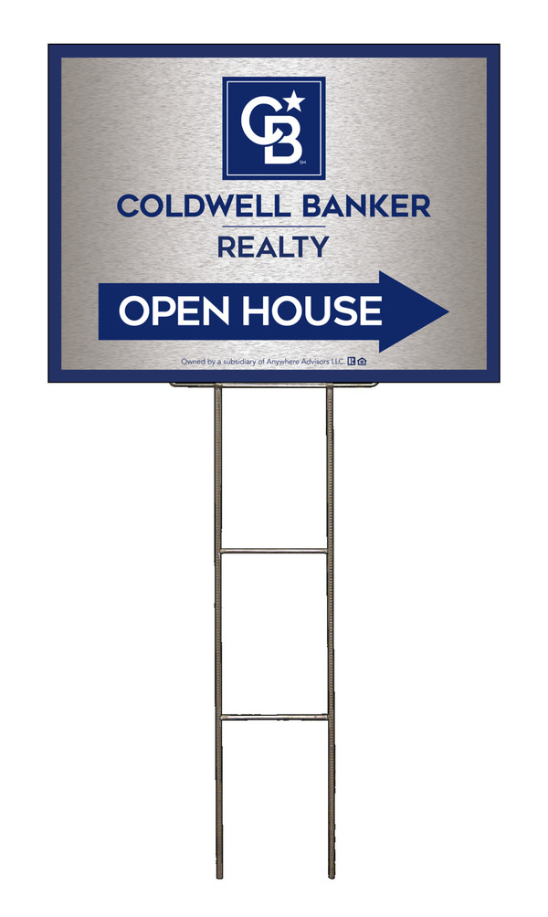 Wire H-Stake And Office Open House Sign Panel Unit, 18"H X 24"W, 4mm Corrugated