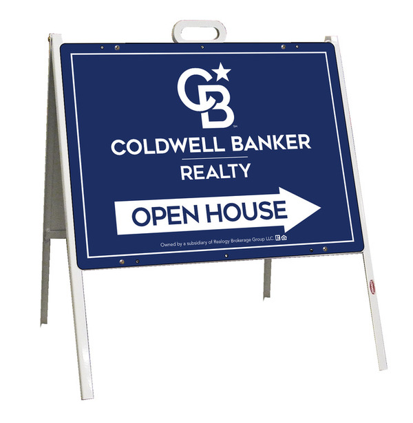 A-Frame And Office Open House Sign Panel Unit, 18"H X 24"W, Steel