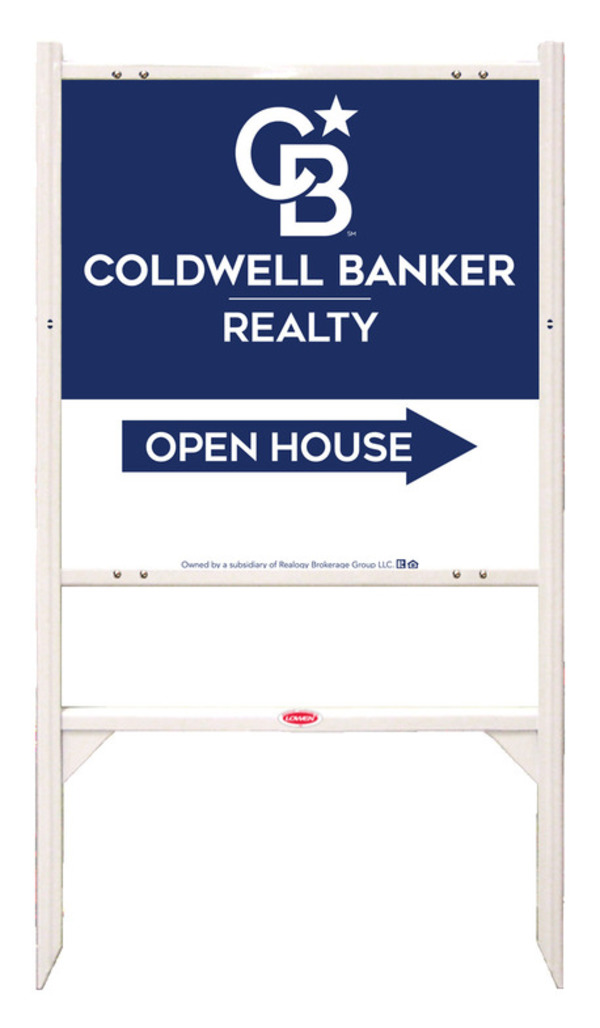 Angle Iron Frame And Office Open House Sign Panel Unit, 24"H X 24"W, Steel