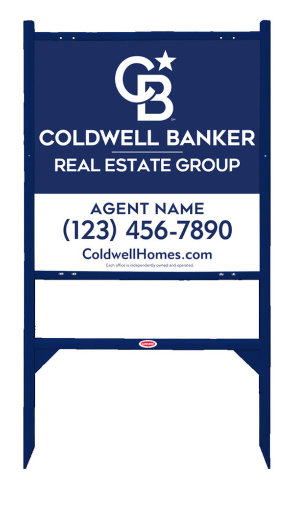 Angle Iron Frame And Agent Sign Panel Unit, 24"H X 24"W, Steel