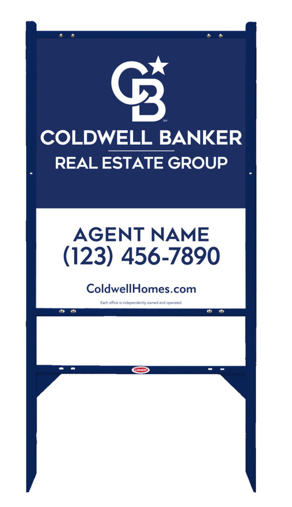 Angle Iron Frame And Agent Sign Panel Unit, 30"H X 24"W, Steel