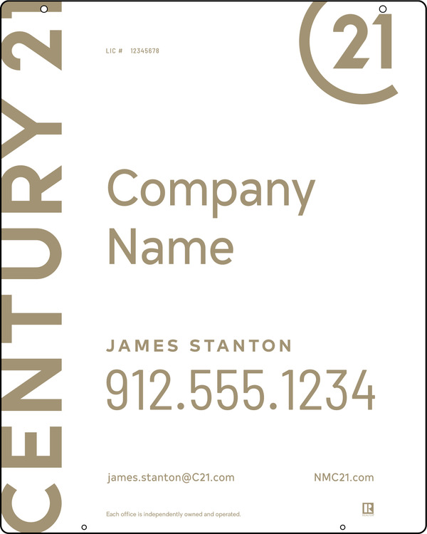 Reflective Hanging Sign Panel, 30"H X 24"W, Steel