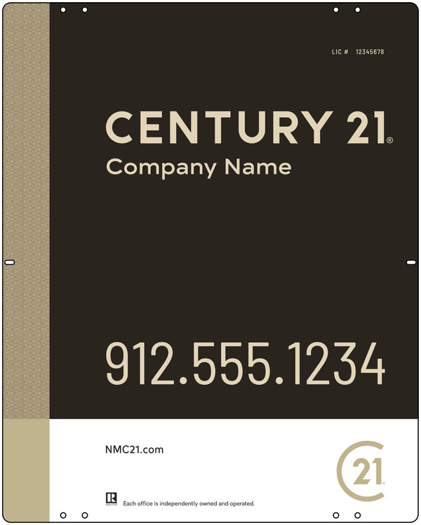 Reflective Sign Panel, 30"H X 24"W, Steel