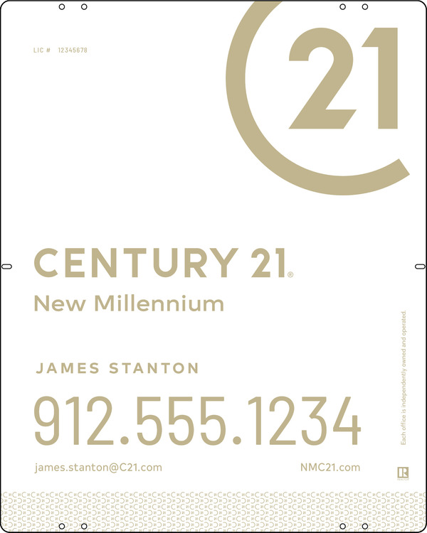 Reflective Panel 30X24 Aluminum Composite Df Heritage - Century 21 | Lowen Sign