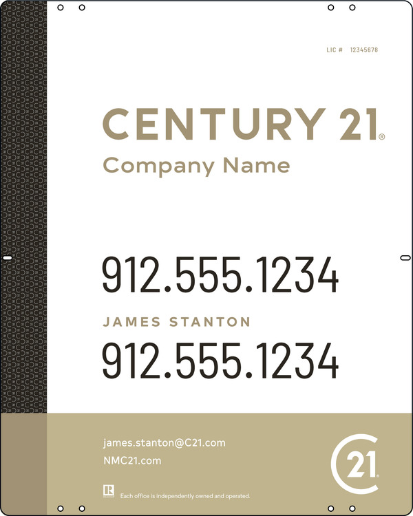 Reflective Sign Panel, 30"H X 24"W, Steel