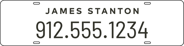 Agent Name Sign Rider, 6"H X 24"W