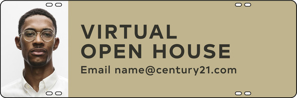 Photo Virtual Oh W/ Email Rider, 8"H X 24"W, Steel