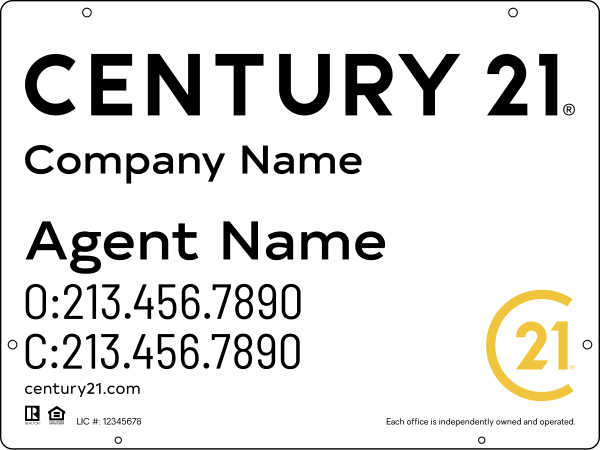 Reflective Hanging Sign Panel, 18"H X 24"W, Steel