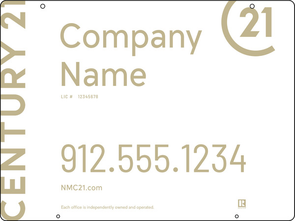 Reflective Hanging Sign Panel, 18"H X 24"W, 3mm Aluminum Composite