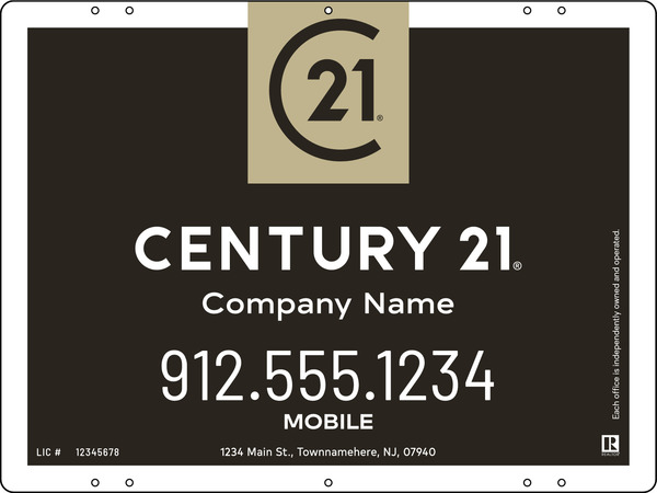 Office Sign Panel, 18"H X 24W, Steel