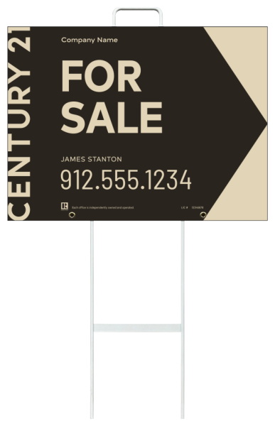 Grab And Go Agent For Sale Sign Panel Unit, 18"H X 24"W, 4mm Corrugated