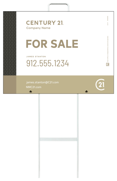 Grab And Go Agent For Sale Sign Panel Unit, 18"H X 24"W, 4mm Corrugated