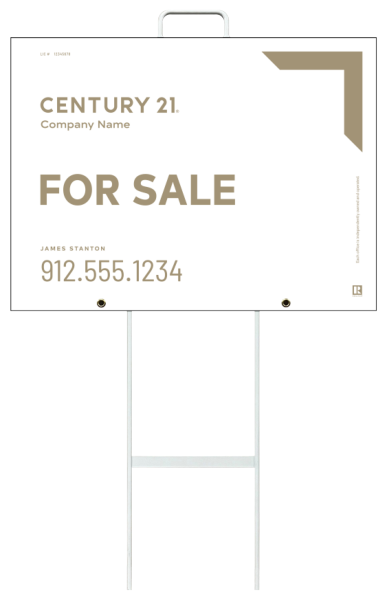 Grab And Go Agent For Sale Sign Panel Unit, 18"H X 24"W, 4mm Corrugated