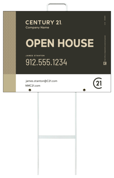 Grab And Go Agent Open House Sign Panel Unit, 18"H X 24"W, 4mm Corrugated