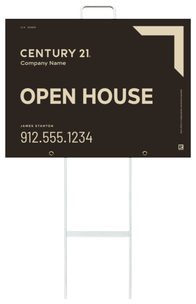 Grab And Go Agent Open House Sign Panel Unit, 18"H X 24"W, 4mm Corrugated