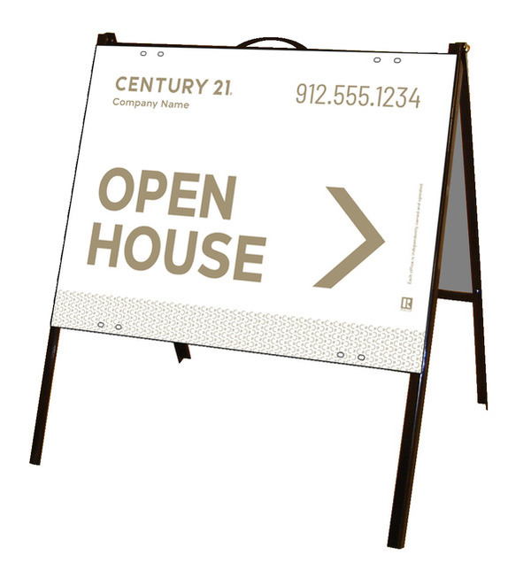 Open House A-Frame And Sign Panel Unit, 18"H X 24"W