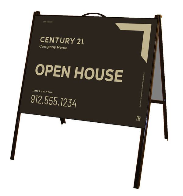 Open House A-Frame And Sign Panel Unit, 18"H X 24"W