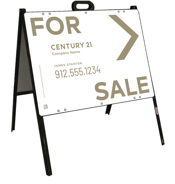 For Sale A-Frame And Sign Panel Unit, 18"H X 24"W, Steel