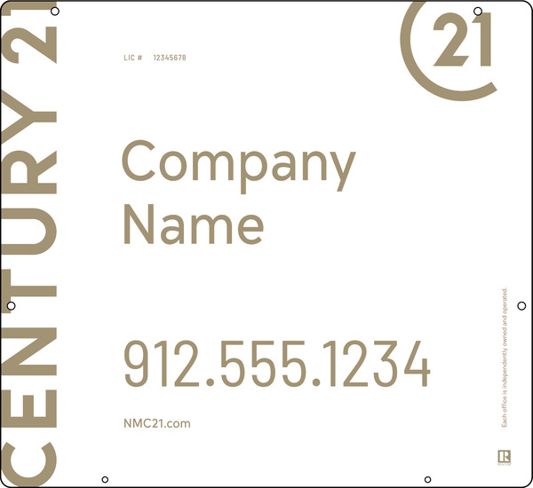 Hanging Sign Panel, 22"H X 24"W, 3mm Aluminum Composite