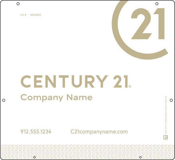 Reflective Hanging Sign Panel, 22"H X 24"W, 3mm Aluminum Composite