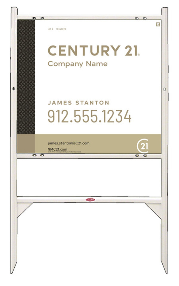 Angle Iron Frame And Sign Panel Unit, 22"H X 24"W