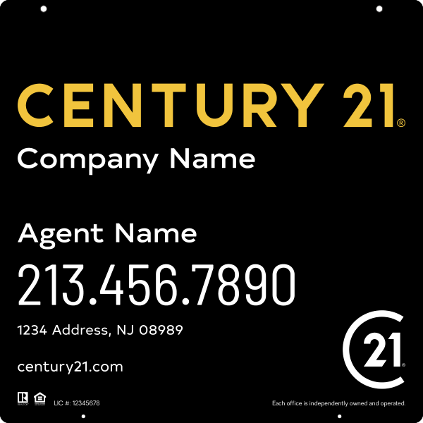 Reflective Hanging Sign Panel, 24"H X 24"W, Steel