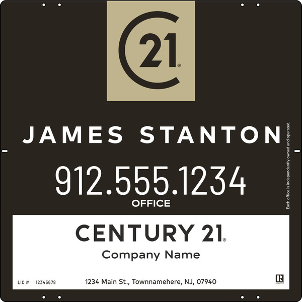 Agent Centric Sign Panel, 24"H X 24W, Steel