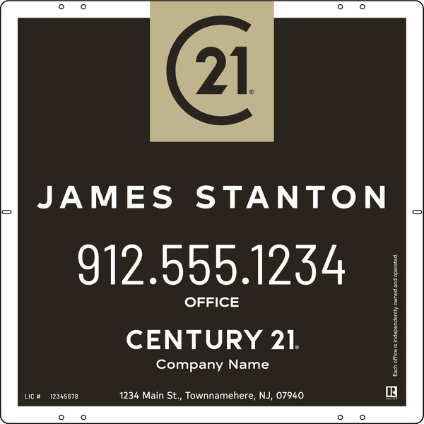 Agent Centric Sign Panel, 24"H X 24W, Steel