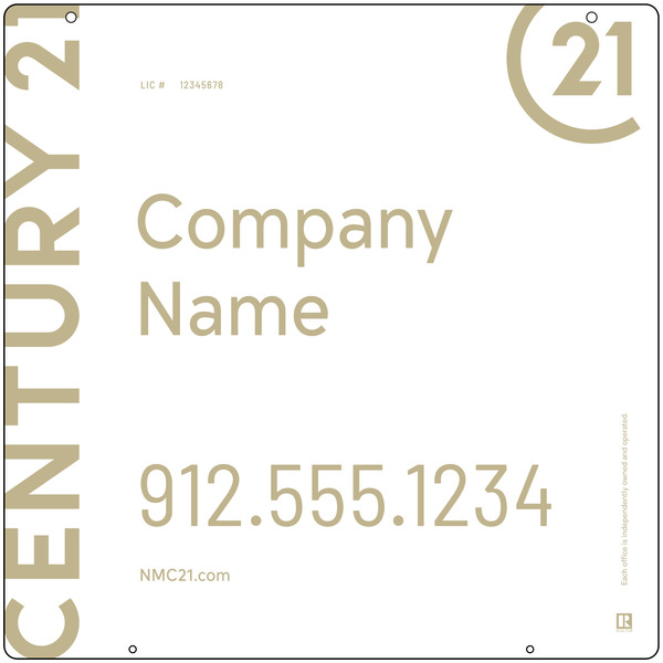 Reflective Hanging Sign Panel, 24"H X 24"W, 3mm Aluminum Composite
