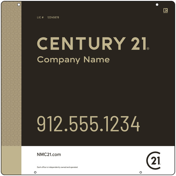 Reflective Hanging Sign Panel, 24"H X 24"W, Steel