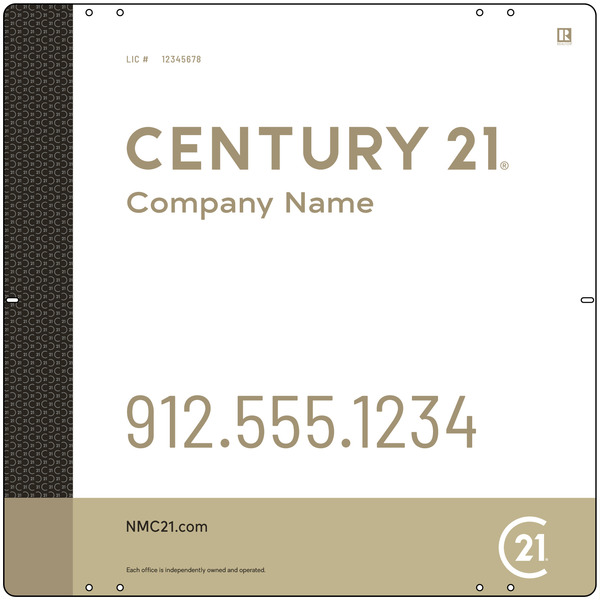 Reflective Sign Panel Df, 24"H X 24"W, 3mm Aluminum Composite